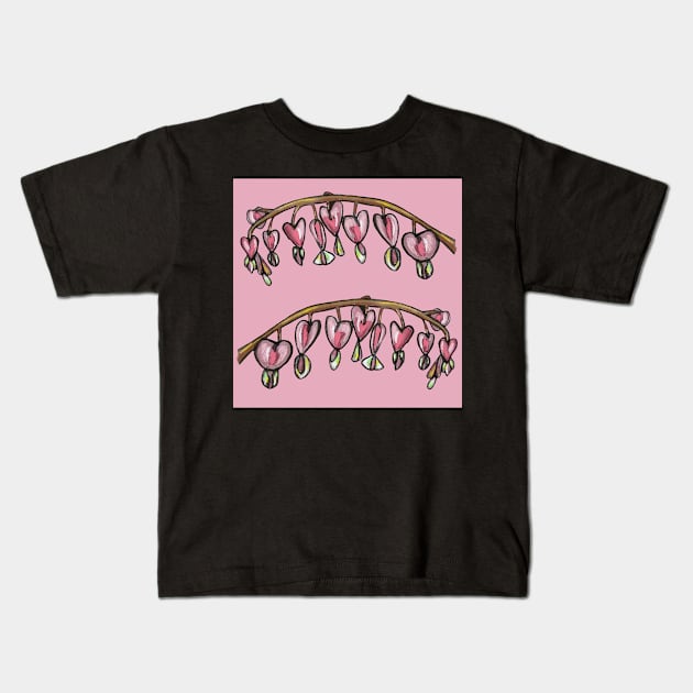 Bleeding Heart Kids T-Shirt by shehitsback